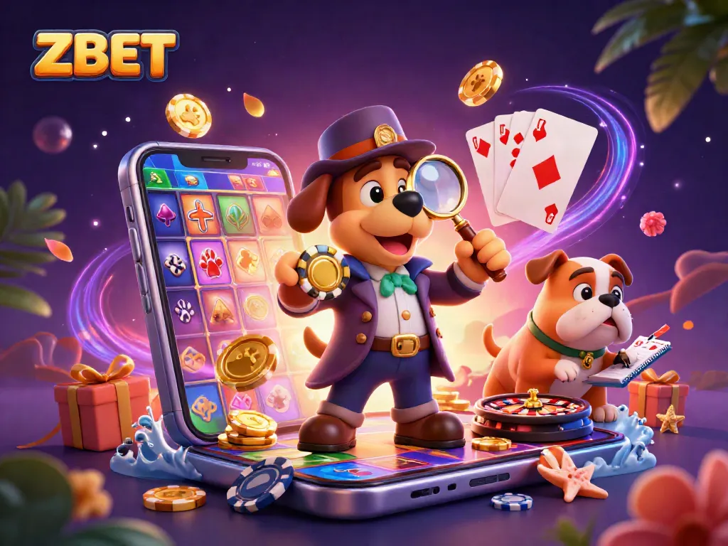 ZBET players uncovering exciting rewards with a detective theme in a vibrant casino setting