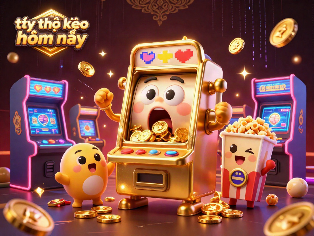 Experience the thrill of tỷ lệ kèo nhà cái hôm nay with dynamic slot machine action and vibrant casino elements.