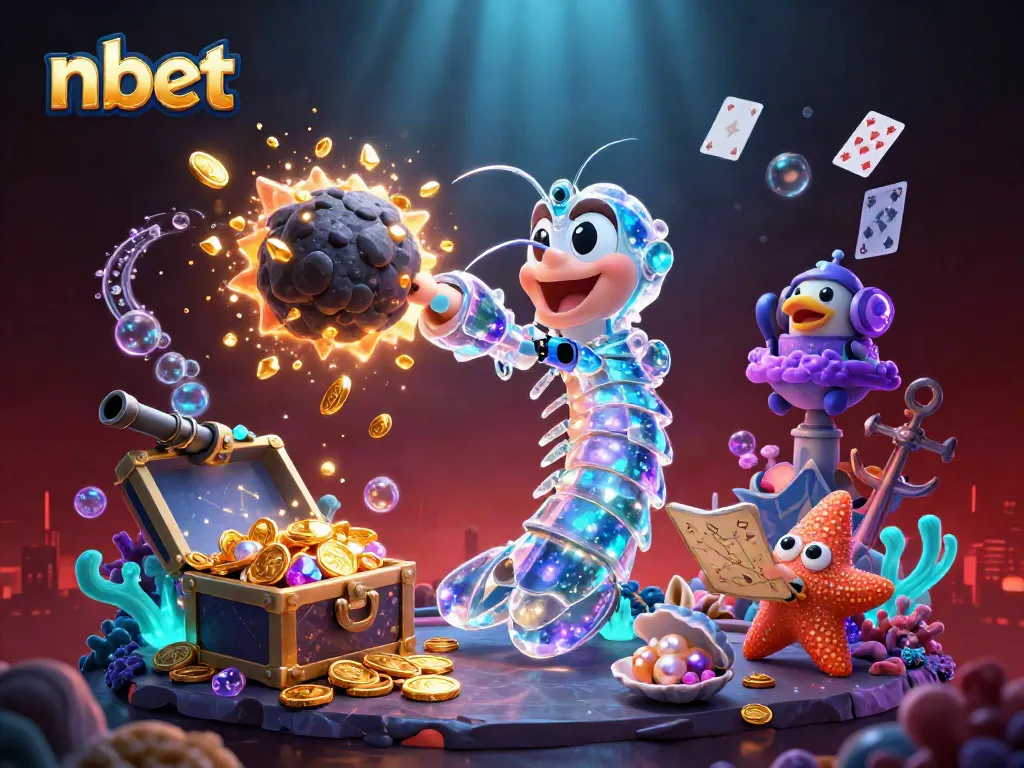 Experience thrilling casino adventures with nbet's vibrant 3D underwater fantasy scene.