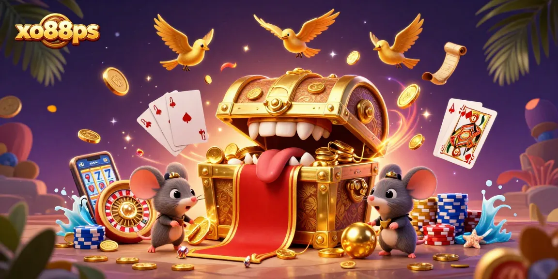 Experience riches at xo88ps with vibrant 3D treasures and dynamic casino gameplay elements.