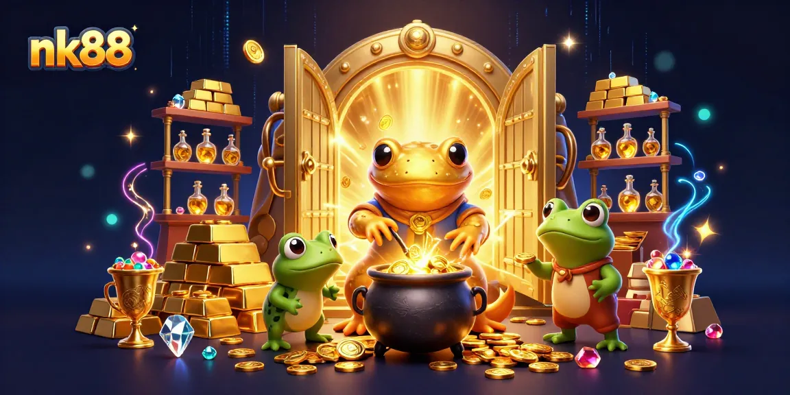 Experience the thrills of nk88 with vibrant casino elements and engaging characters in a magical setting.