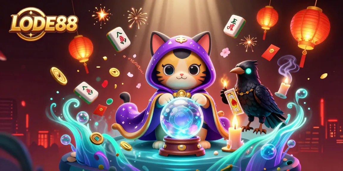 Experience LODE88 with a vibrant, engaging 3D casino-themed illustration that captivates players.