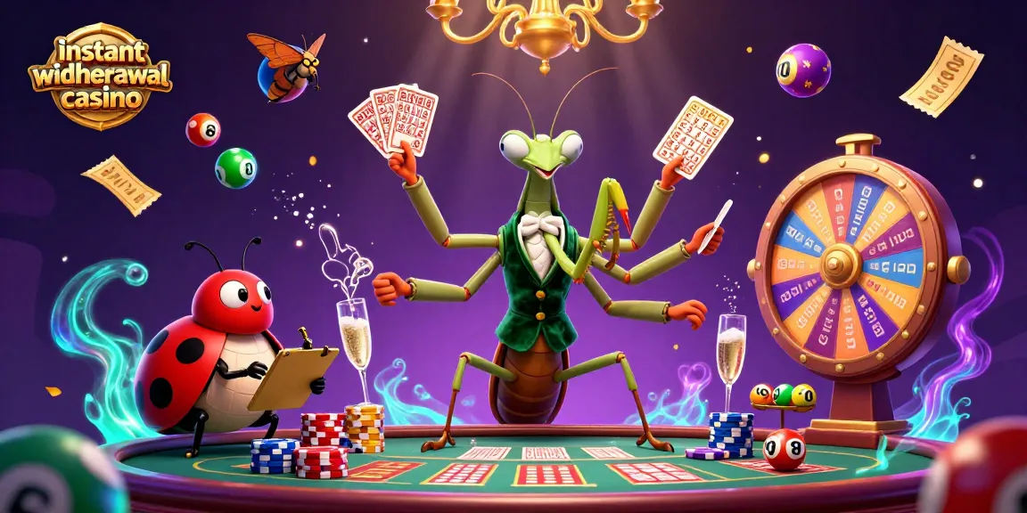 Experience fast payments in the instant withdrawal casino showcasing vibrant games and engaging characters.